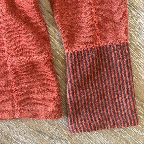 PRANA LUCIA SWEATER Wool Blend Pullover Red Outdoor Hiking Casual Active (XS) - Picture 5 of 11